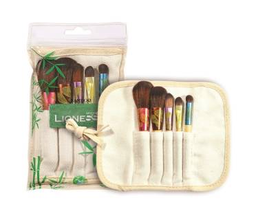 Lionesse bamboo makeup brush set 5 pensule machiaj 335