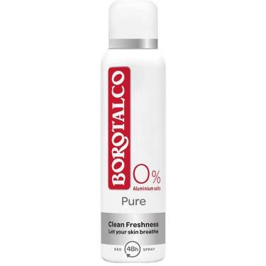 Borotalco pure deodorant antiperspirant spray